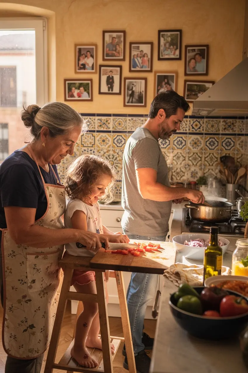 Desafíos de cocinar en hogares ocupados en España.